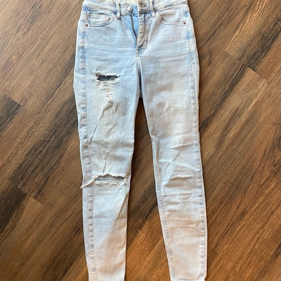 Topshop Distressed Women's Jeans - Picture 2 of 5
